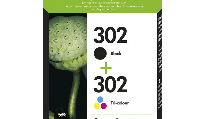 "HP Tinte 302 X4D37AE 2er Pack Schwarz / Color (Cyan/Magenta/Gelb)"