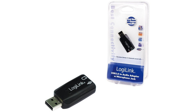 "LogiLink USB 2.0 Soundkarte mit Virtual 3D Soundeffekt"