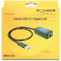 "DeLock USB 3.0 > Gigabit LAN (ST-BU) Adapter Schwarz"