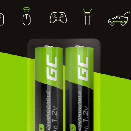 "Green Cell Akku 2xAAA HR03 800mAh"