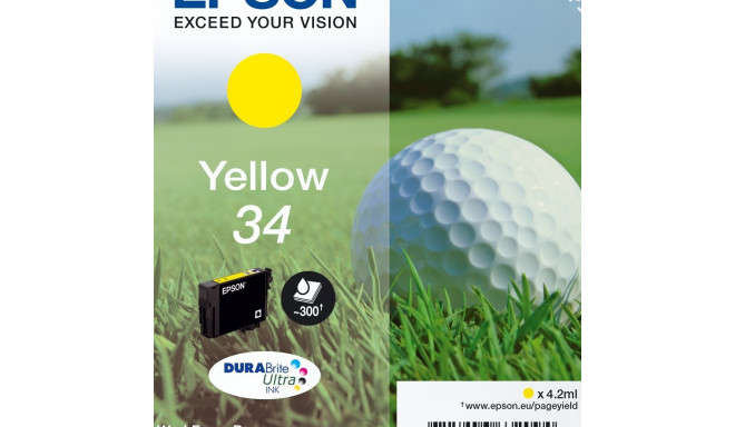 "Epson Tinte 34 C13T34644010 Gelb bis zu 300 Seiten"
