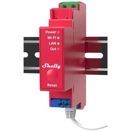 "Shelly Relais ""Pro 1PM"" WLAN LAN Max. 16A 1 Kanal 1 Phase BT Messfunktion DIN-Rail"