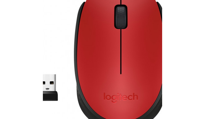 "Logitech M171 Wireless red"