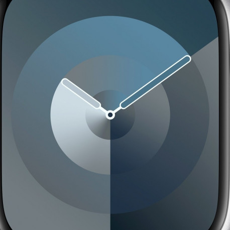 "Apple Watch S9 Aluminium 45mm Silber (Sportarmband sturmblau) M/L NEW"