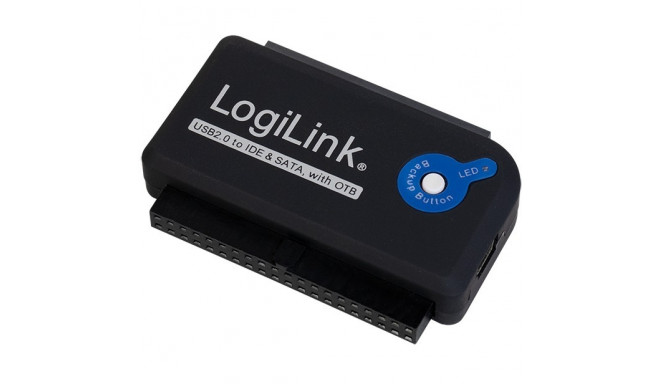 "LogiLink USB 2.0 > 2,5"" + 3,5"" IDE + SATA Adapter Schwarz"