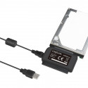 "LogiLink USB 2.0 > 2,5"" + 3,5"" IDE + SATA Adapter Schwarz"