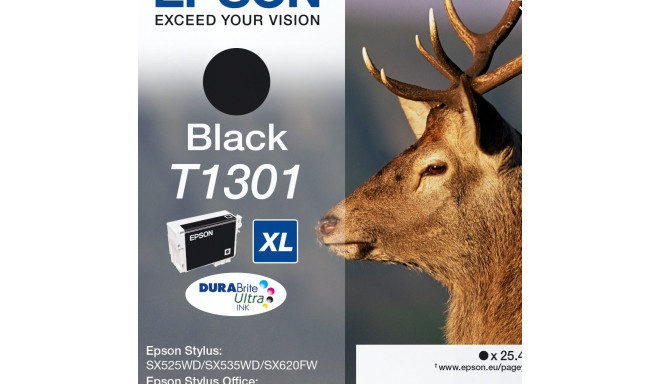 "Epson Tinte T1301 C13T13014012 Schwarz bis zu 945 Seiten"