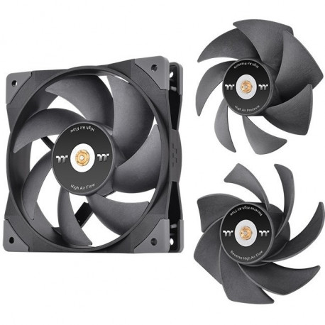 "120mm Thermaltake GT12 PC Cooling Fan TT Premium Edition Black - 1 Pack"