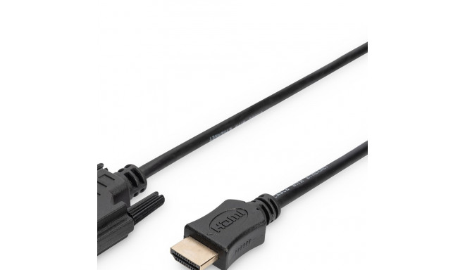 "Digitus HDMI > DVI 18+1 (ST-ST) 2m Adapterkabel FullHD Schwarz"