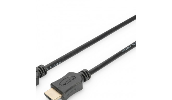 "DIGITUS HDMI Anschlusskabel High Speed mit Ethernet 2m schw."