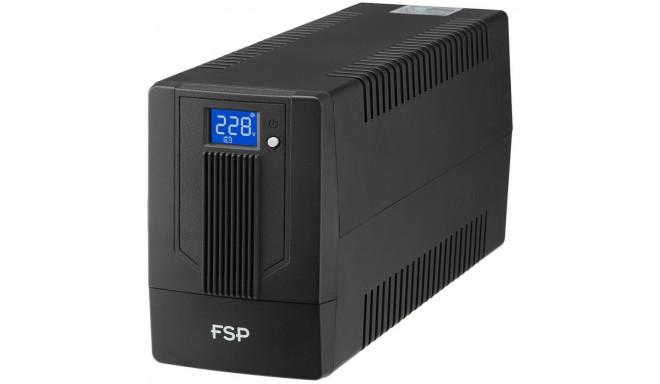 "FSP iFP800 Line-interactive UPS 800VA.480W.SCHUKO*2.12V/9AH*1.LCD VERSION .230V"