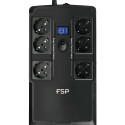 FSP Fortron NANOFIT 600 Offline UPS 600VA 360W inkl. 2-port USB charger 6 Schuko