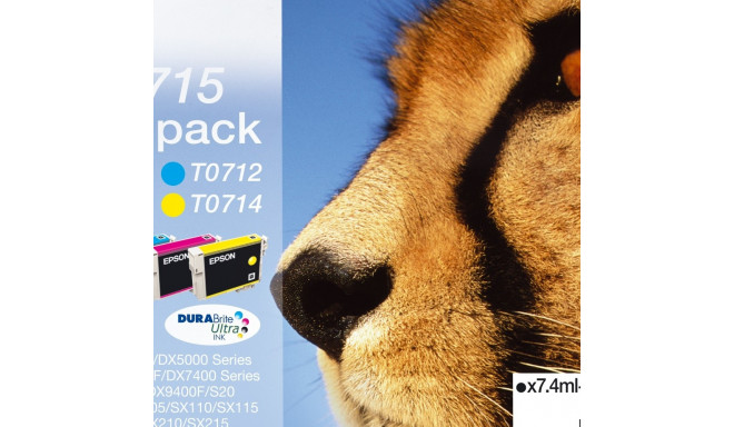 "Epson Tinte T0715 4er-Pack black + color T0715"