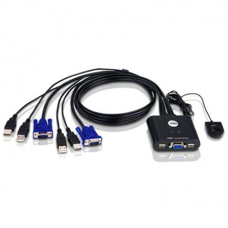 "DATA KVM ATEN CS22U KVM-Switch 2xKVM/4xUSB/2xVGA"