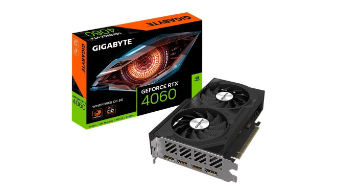Gigabyte videokaart RTX 4060 8GB Windforce OC GDDR6