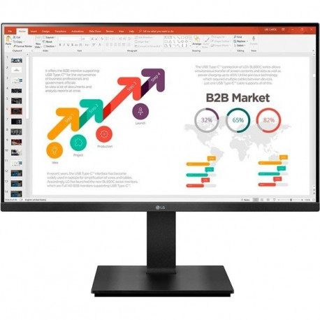 "60.4cm/23.8' (1920x1080) LG 24BP45SP-B 16:9 5ms IPS HDMI DP Pivot Speaker Full HD Black"