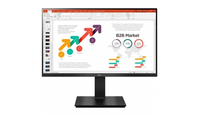 "60.4cm/23.8' (1920x1080) LG 24BP45SP-B 16:9 5ms IPS HDMI DP Pivot Speaker Full HD Black"