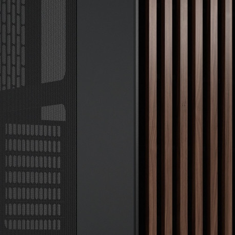 "Midi Fractal Design North Charcoal Black Mesh Window"