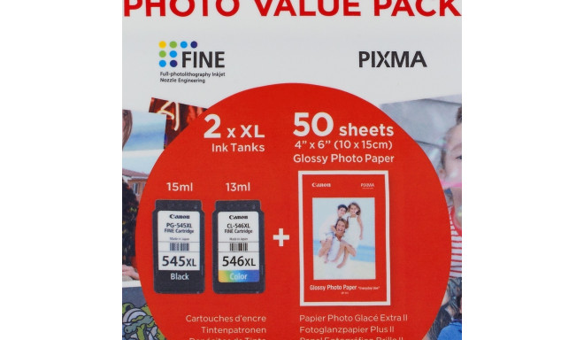 "Canon Tinte PG-545XL/CL-546XL 8286B006 2er Pack (BK/Color) bis zu 300 Seiten gemäß ISO/IEC 24711"
