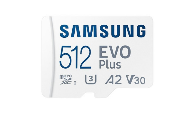 "CARD 512GB Samsung EVO Plus MicroSDXC 130MB/s +Adapter"