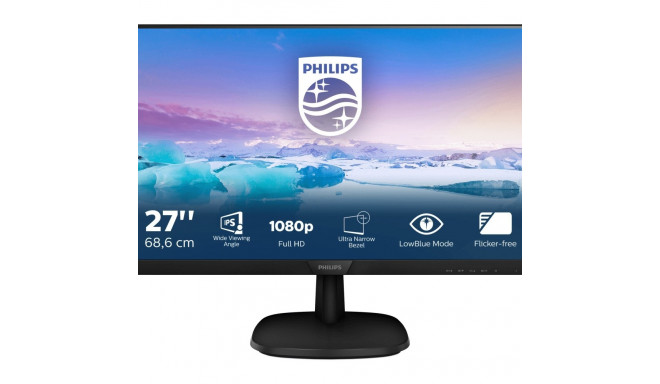 "68,6cm/27'' (1920x1080) Philips V-line 273V7QJAB 16:9 5ms HDMI VGA DisplayPort VESA Speaker Full HD