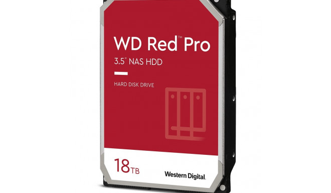 Western Digital kõvaketas 18TB WD181KFGX RED PRO NAS 7200rpm 512 MB