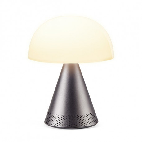 Lauavalgusti Lexon Mina L Gunmetal (tumehall) - 5W bluetooth-kõlar, aku kuni 24h, 7 värviga LED lamp