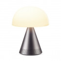 Lauavalgusti Lexon Mina L Gunmetal (tumehall) - 5W bluetooth-kõlar, aku kuni 24h, 7 värviga LED lamp