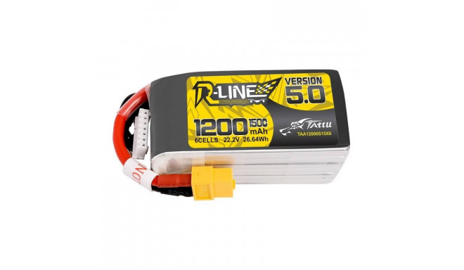 Battery Tattu R-Line 5.0 1200mAh 22.2V 150C 6S1P XT60