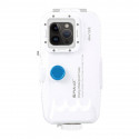 Plastic waterproof phone case Puluz for iPhone 14 Plus/Pro Max/13 Pro Max/12 Pro Max/11 Pro Max (whi