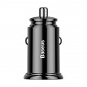 Baseus Circular Car Charger PD QC4.0+ 5A 30W (black)