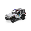 KINSMART Металлическая моделька 2018 Jeep Wrangler (пожарная/полицейская), маштаб 1:38