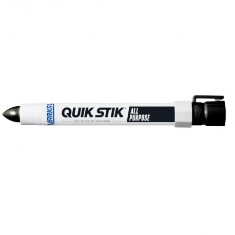 Markal Quik Stik Paintstik 17mm solid paint marker – black, twist-up holder, weather and UV resistan