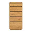 Kummut SACHA 50x40xH109cm, tammedekooriga melamiin
