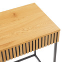 Desk HAMPTON 120x50xH79cm, melamine with oak bark