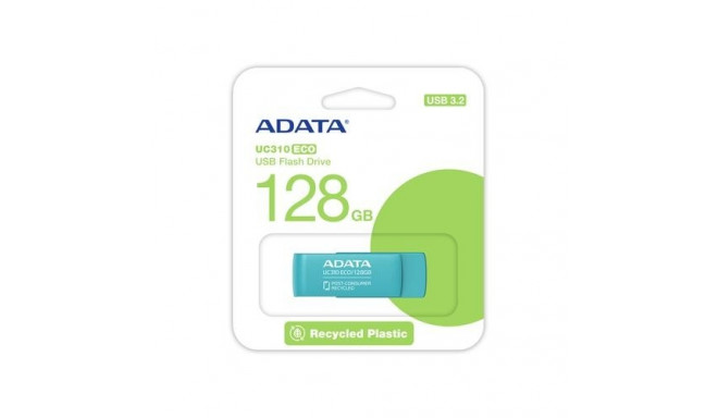 ADATA UC310 ECO USB flash drive 128 GB USB Type-A 3.2 Gen 1 (3.1 Gen 1) Green