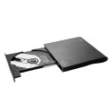 Savio AK-59 External slim CD/DVD Recorder R/RW - USB-C/USB-A black