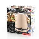 Adler AD 1295 electric kettle 1.7 L 2200 W Gold