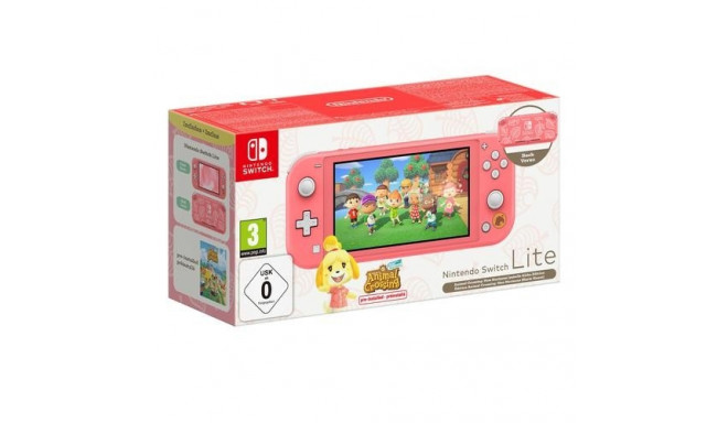 Nintendo Switch Lite Animal Crossing: New Horizons Isabelle Aloha Edition portable game console 14 c
