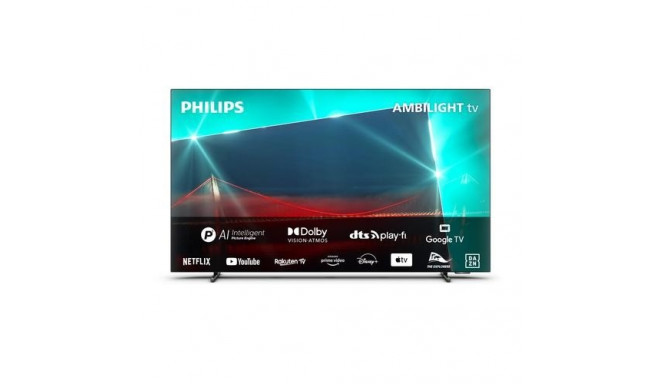 Philips 65OLED718/12 TV 165.1 cm (65&quot;) 4K Ultra HD Smart TV Wi-Fi Metallic