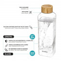 Quokka Storm - Glass rounded bottle with silicone cover 700ml (Marble)