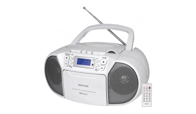 Sencor SPT 3907 W portable stereo system Digital 4 W FM White MP3 playback