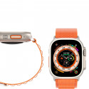 Dux Ducis kellarihm GS Woven Nylon Apple Watch 42/44/45/49mm, oranž