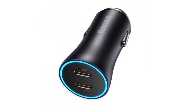 Baseus Pro Golden Contactor Car Charger 2x USB-C / 40W