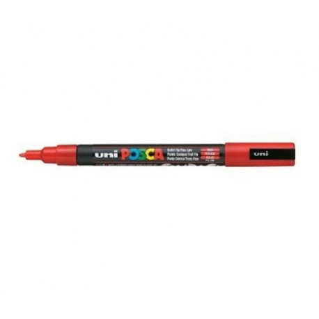 Marker UNI Posca PC3M, punane, 0,9-1,3mm