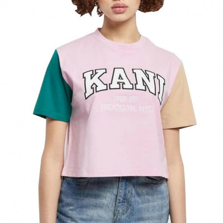 Karl Kani t-shirt Serif Crop Block Tee W 6130859 (XS)