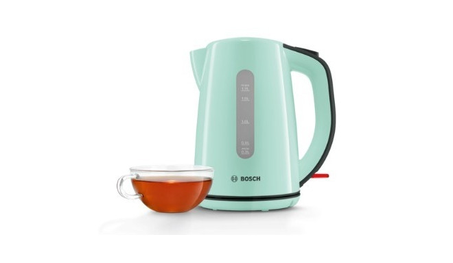 Bosch TWK7502 electric kettle 1.7 L 2200 W Grey, Turquoise