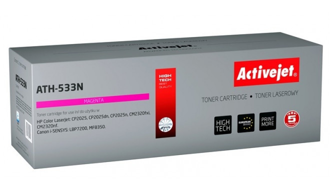 Activejet ATH-533N Toner (replacement for HP 304A CC533A, Canon CRG-718M; Supreme; 3200 pages; magen