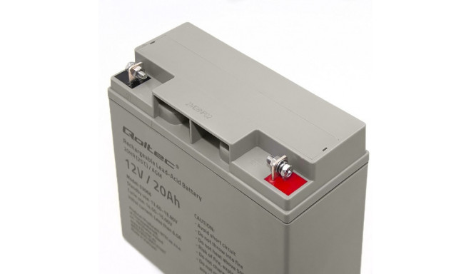 Qoltec 53066 UPS aku suletud pliiaku (VRLA) 12 V 20 Ah