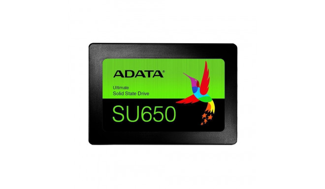SSD|ADATA|SU650|1TB|SATA 3.0|Write speed 450 MBytes/sec|Read speed 520 MBytes/sec|2,5"|TBW 600 TB|MT